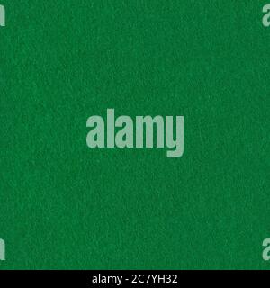 Green felt fabric for background. Seamless square texture, tile ready. Stock Photo
