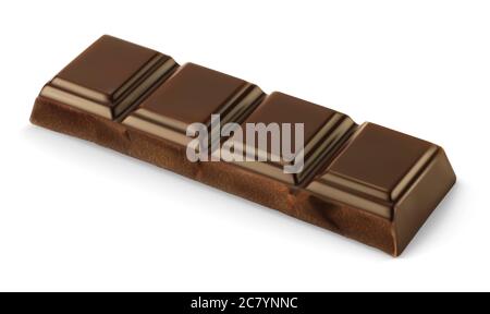 Vector chocolate bar on white background Stock Vector