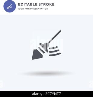 Pendulum icon vector, filled flat sign, solid pictogram isolated on white, logo illustration. Pendulum icon for presentation. Stock Vector