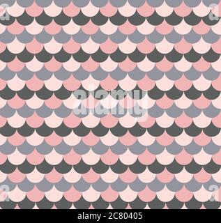 Colorful scallop pattern vector illustration design.Seamless vector pattern. Texture used for printing/wallpaper/ background. Stock Vector