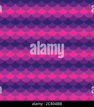 Colorful scallop pattern vector illustration design.Pink and purple seamless vector pattern. Texture used for printing/wallpaper/ background. Stock Vector