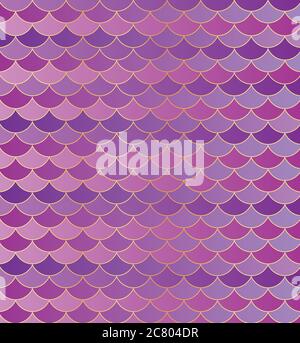 Scallop pattern vector illustration design.Purple seamless vector pattern. Texture used for printing/wallpaper/ background. Stock Vector