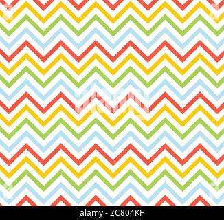 Colorful chevron vector illustration background. Zigzag pattern/wallpaper/texture vector design. Stock Vector