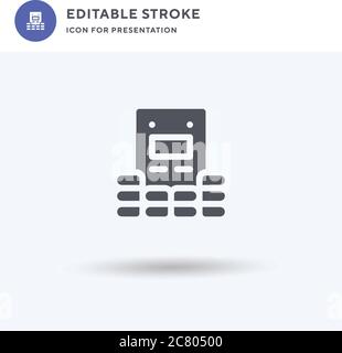 Bunker icon vector, filled flat sign, solid pictogram isolated on white, logo illustration. Bunker icon for presentation. Stock Vector
