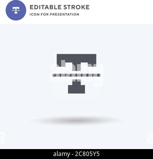 Clear Format icon vector, filled flat sign, solid pictogram isolated on white, logo illustration. Clear Format icon for presentation. Stock Vector