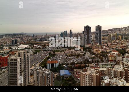 Aerial View of Kartal District Stock Photo