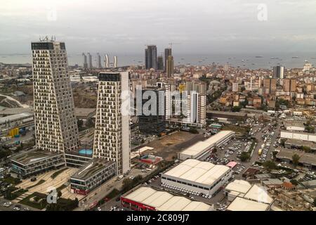 Aerial View of Kartal District Stock Photo