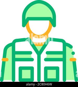 singer profession icon vector outline illustration Stock Vector Image ...