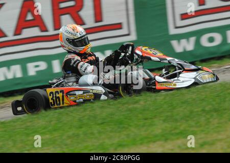 Max Verstappen's junior international karting career. Stock Photo