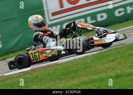 Max Verstappen's junior international karting career. Stock Photo