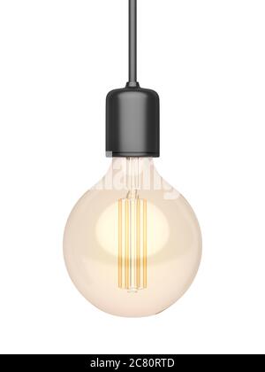 Decorative LED light bulb isolated on white background Stock Photo