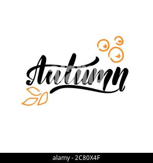 Vector calligraphy illustration isolated on white background. Stock Vector