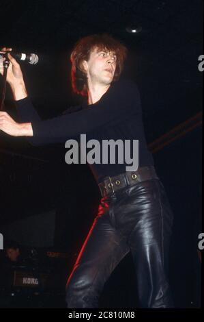 Julian Cope live at the Hammerswithh Palais. Lodnon, March 25, 1984 | usage worldwide Stock Photo