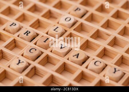 privacy policy in word cloud Stock Photo