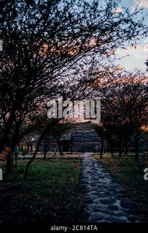 Doho Safari Lodge in Awash National Park, Afar district, Ethiopia. Stock Photo