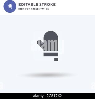 Cooking icon vector, filled flat sign, solid pictogram isolated on white, logo illustration. Cooking icon for presentation. Stock Vector