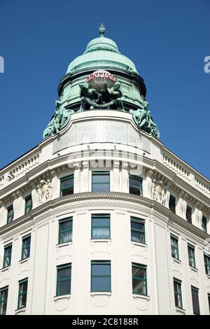 Vienna, Austria - June 25, 2019: Facade in downtown. Stock Photo