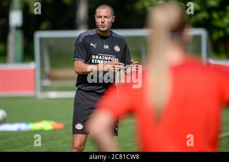 EINDHOVEN, NETHERLANDS - JULY 20: Danny Koevermans of PSV seen during the first training of the season of PSV on July 20, 2020 in Eindhoven, The Netherlands. Stock Photo