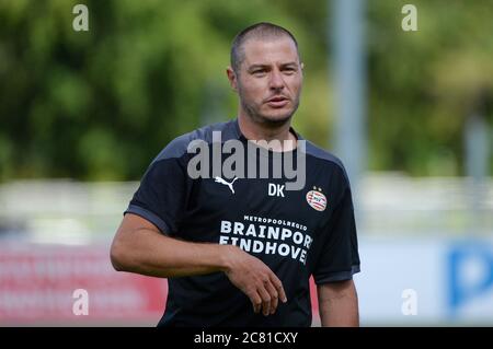 EINDHOVEN, NETHERLANDS - JULY 20: Danny Koevermans of PSV seen during the first training of the season of PSV on July 20, 2020 in Eindhoven, The Netherlands. Stock Photo