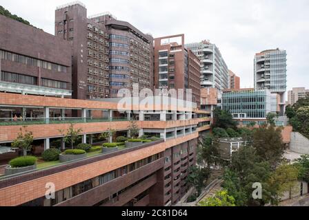 Hong Kong,China:24 May,2020.   University of Hong Kong (HKU) view from HKU MTR station. Alamy Stock Image/Jayne Russell Stock Photo