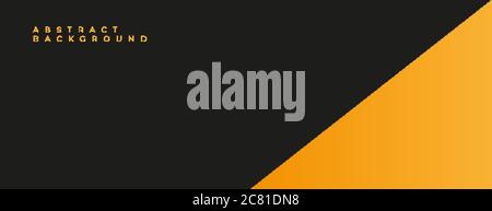 abstract yellow and black background design Stock Vector