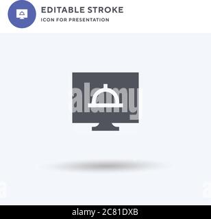Cooking Show icon vector, filled flat sign, solid pictogram isolated on white, logo illustration. Cooking Show icon for presentation. Stock Vector