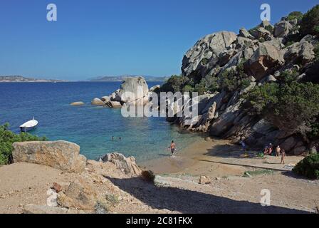 Palau, Sardinia, Italy. Cala Martinella beach Stock Photo