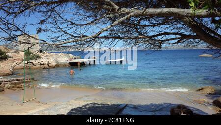 Palau, Sardinia Italy. Cala Martinella beach Stock Photo