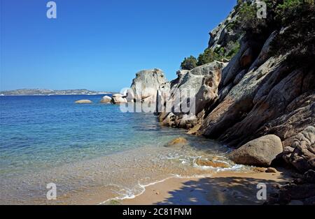 Palau, Sardinia, Italy. Cala Martinella beach Stock Photo