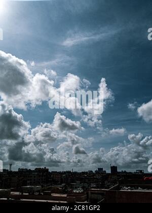 Strome Cloud's over the city Stock Photo