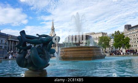 Trafalgar Square London United Kingdom Stock Photo