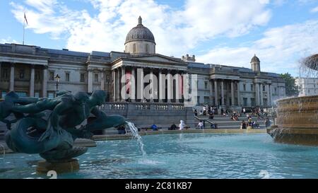 Trafalgar Square London United Kingdom Stock Photo