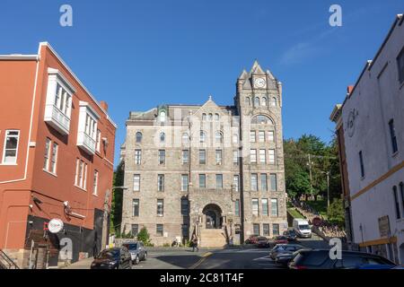 The St John’s Court House Water Street Facade Newfoundland Canada A National Historic Site Stock Photo