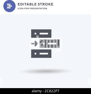 Css icon vector, filled flat sign, solid pictogram isolated on white, logo illustration. Css icon for presentation. Stock Vector