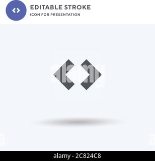 Source icon vector, filled flat sign, solid pictogram isolated on white, logo illustration. Source icon for presentation. Stock Vector