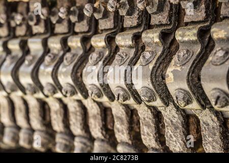 Electrical switch unit od an old machine. Stock Photo