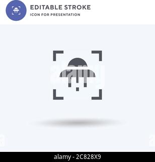 Scifi icon vector, filled flat sign, solid pictogram isolated on white, logo illustration. Scifi icon for presentation. Stock Vector