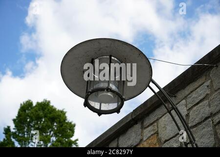 Old lamps along the way, which are still in operation today Stock Photo