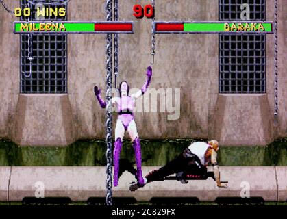Mileena Fatality I - Mortal Kombat 2 (GIF)  Mortal kombat, Classic video  games, Mortal kombat 2
