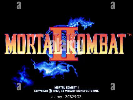 Mortal Kombat II 2 Kanzenban - Sega Saturn Videogame - Editorial use only Stock Photo