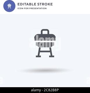 Vaulting Horse icon vector, filled flat sign, solid pictogram isolated on white, logo illustration. Vaulting Horse icon for presentation. Stock Vector