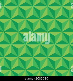 3D triangular, or tetrahedron, pyramids. Seamless vector pattern background Stock Vector