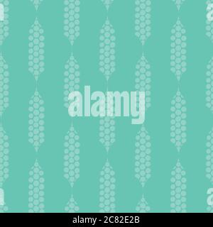 teal dotted striped seamless vector pattern Stock Vector