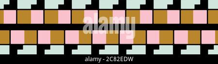 simple graphic vector border print Stock Vector