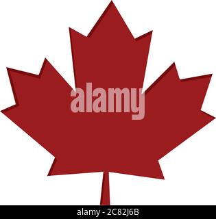 Maple leaf icon Stock Vector