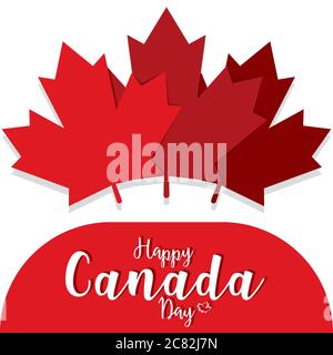 Happy canada day card Stock Vector