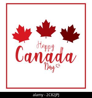 Happy canada day card Stock Vector