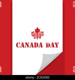 Happy canada day card Stock Vector
