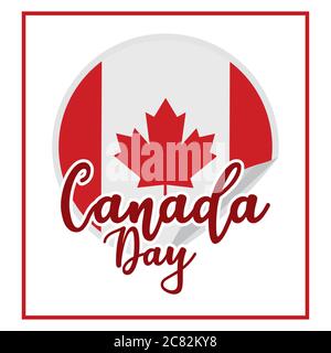 Happy canada day card Stock Vector