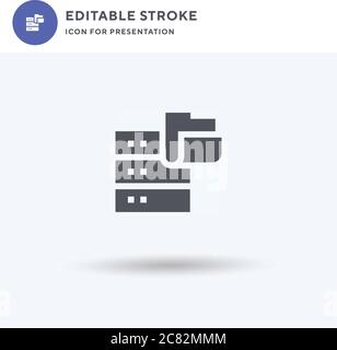 Data Transfer icon vector, filled flat sign, solid pictogram isolated on white, logo illustration. Data Transfer icon for presentation. Stock Vector